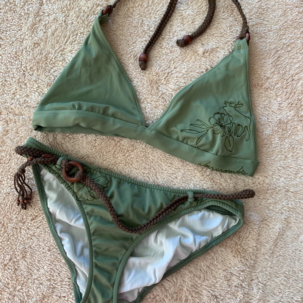 Cute green swimsuit by Abercrombie
